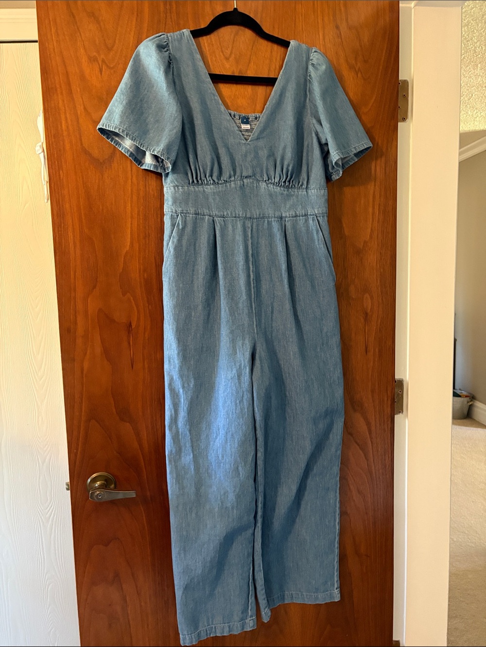 Light Blue Denim women’s One-Piece Jumpsuit
